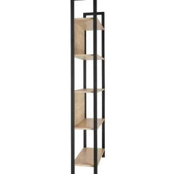 tectake Wandrek Westport 62x24x165,5cm, Industrieel Licht Hout, Eiken Sonoma Hot