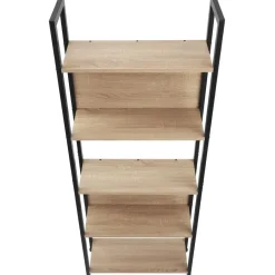 tectake Wandrek Westport 62x24x165,5cm, Industrieel Licht Hout, Eiken Sonoma Hot