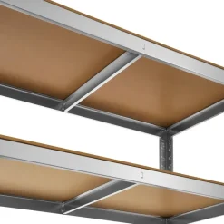 tectake Werkplaatsrek, Zilver Sale