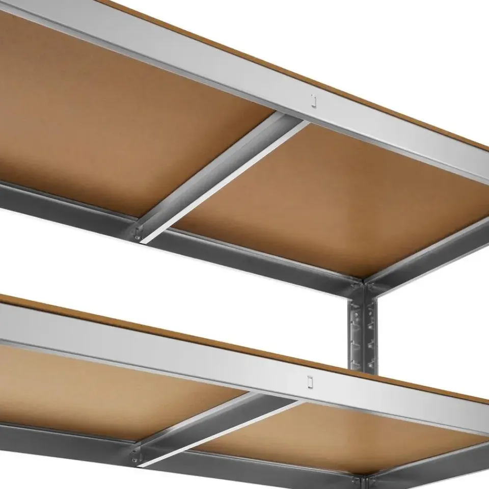 tectake Werkplaatsrek, Zilver Sale