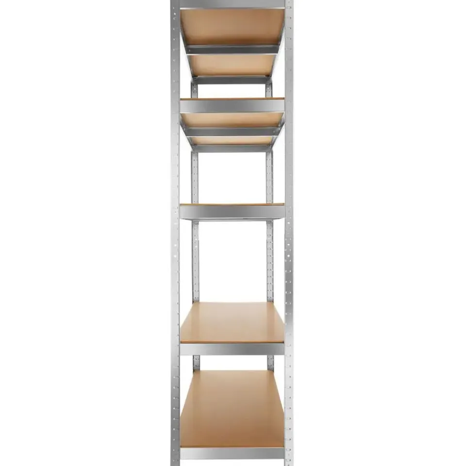 tectake Werkplaatsrek, Zilver Sale