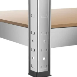 tectake Werkplaatsrek, Zilver Sale