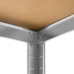 tectake Werkplaatsrek, Zilver Sale