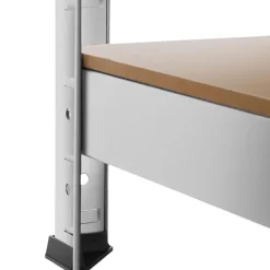 tectake Werkplaatsrek, Zilver Sale