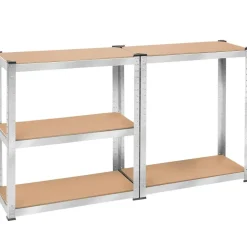 tectake Werkplaatsrek, Zilver Hot