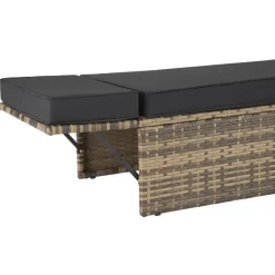 tectake Wicker loungesofa Corfu, Natuur Outlet