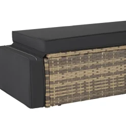 tectake Wicker loungesofa Corfu, Natuur Outlet