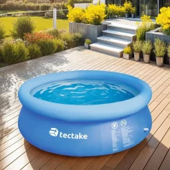 tectake Zwembad rond met filterpomp Ø 300 x 76 cm, Blauw Best