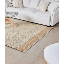 Leen Bakker TELLIKAYA - Loper vloerkleed - Groen/Beige - 160 x 230 cm - Jute Discount