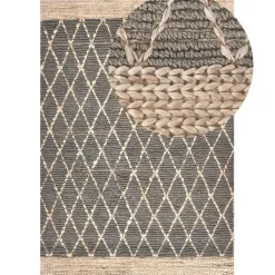 Leen Bakker TELLIKAYA - Loper vloerkleed - Grijs - 160 x 230 cm - Jute Sale
