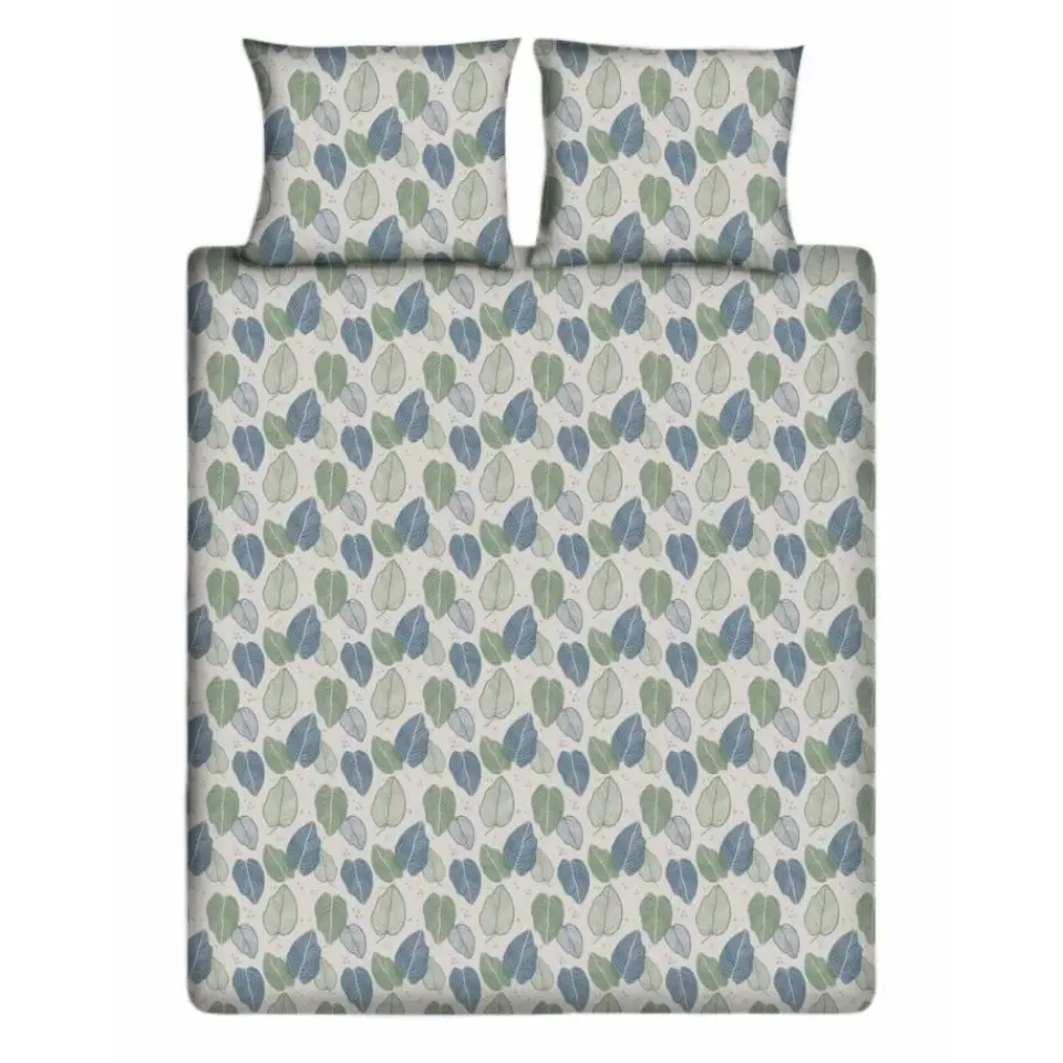 Ten Cate Katoenen Dekbedovertrek - 140x200/220 cm - Graphic Leaves Best