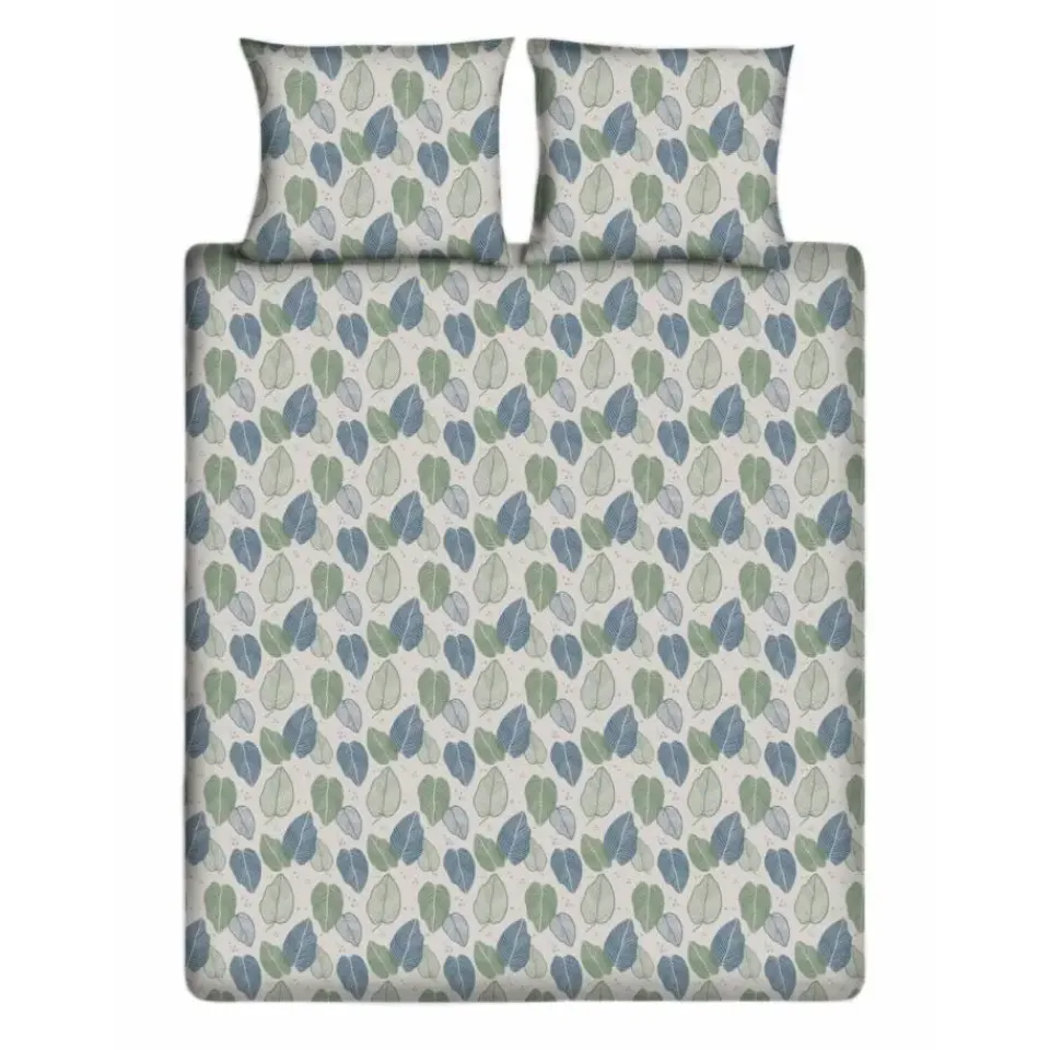 Ten Cate Katoenen Dekbedovertrek - 140x200/220 cm - Graphic Leaves Best