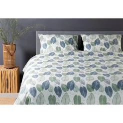 Ten Cate Katoenen Dekbedovertrek - 140x200/220 cm - Graphic Leaves Best