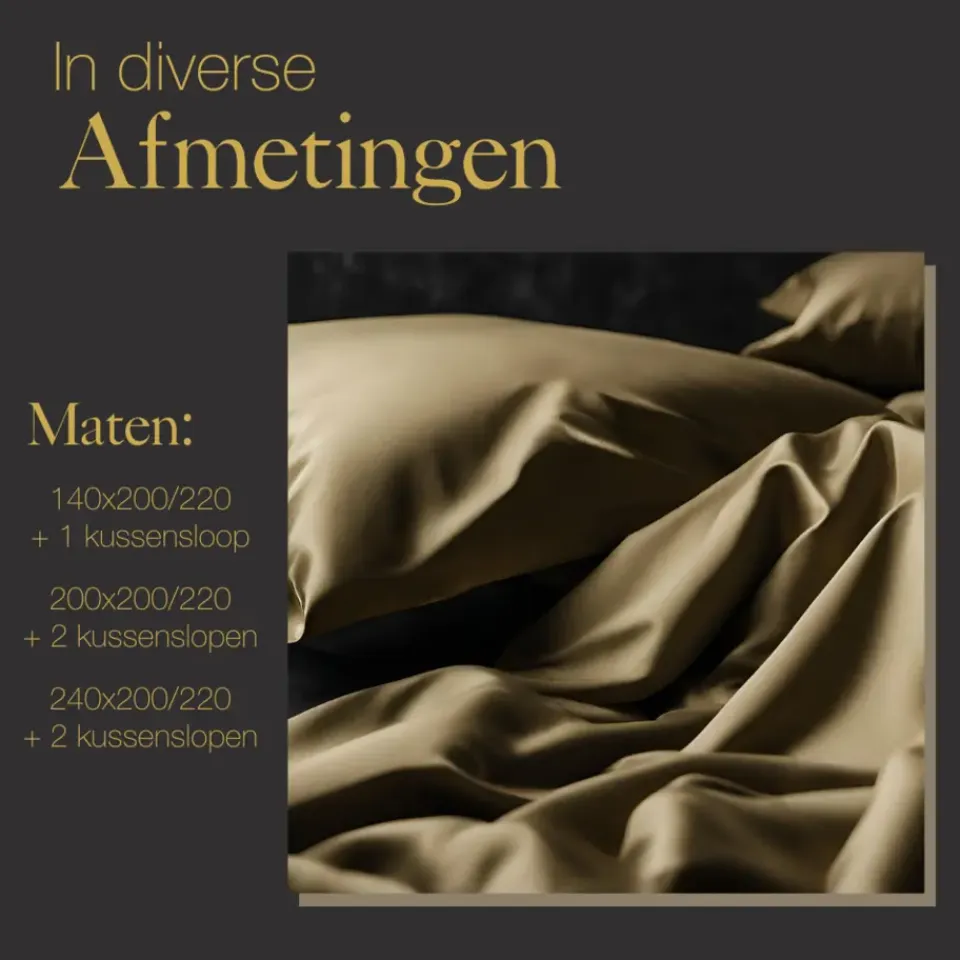 Ten Cate Premium Katoensatijnen Dekbedovertrek 200x200/220 - Glow Outlet