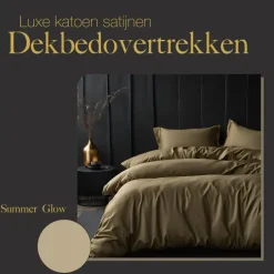 Ten Cate Premium Katoensatijnen Dekbedovertrek 200x200/220 - Glow Outlet