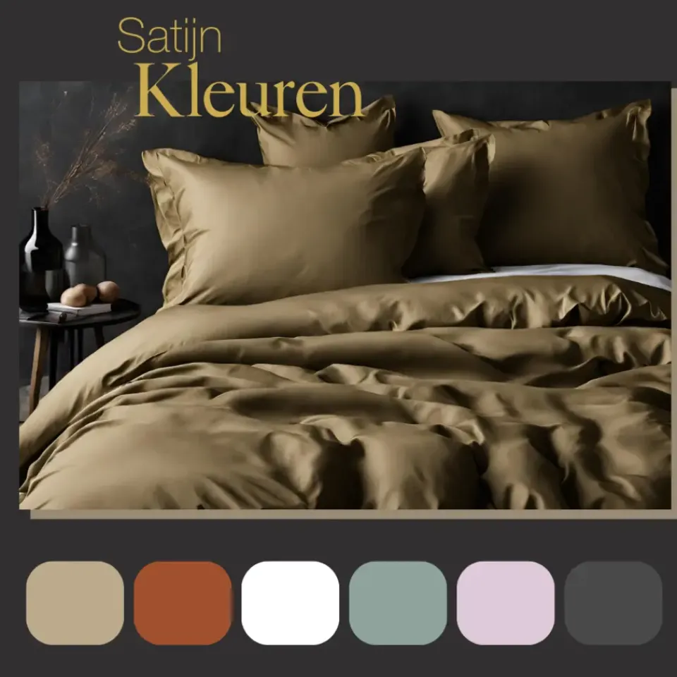 Ten Cate Premium Katoensatijnen Dekbedovertrek 200x200/220 - Glow Outlet