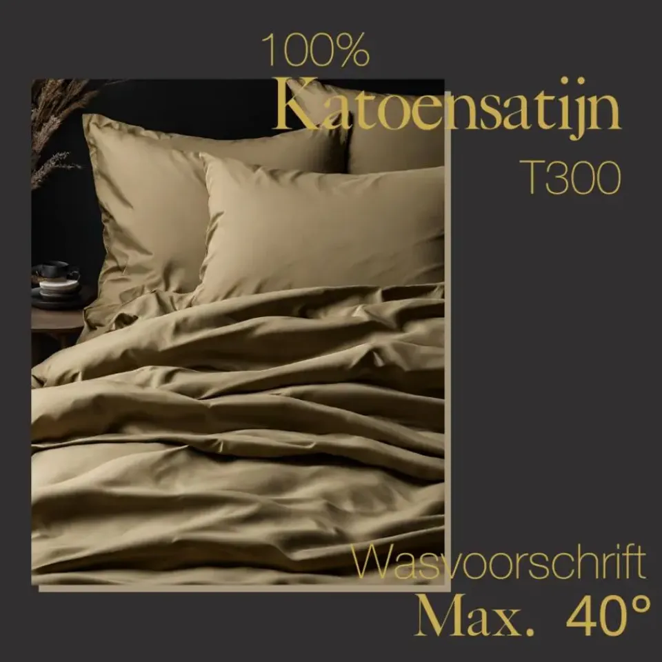 Ten Cate Premium Katoensatijnen Dekbedovertrek 200x200/220 - Glow Outlet