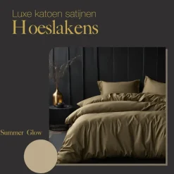Ten Cate Premium Katoensatijnen Dekbedovertrek 200x200/220 - Glow Outlet