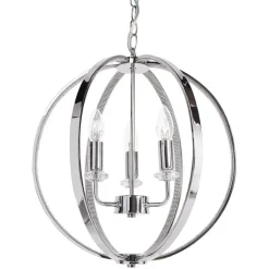 Beliani TENOIRO - Kroonluchter - Zilver - IJzer Clearance