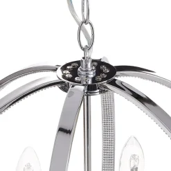 Beliani TENOIRO - Kroonluchter - Zilver - IJzer Clearance