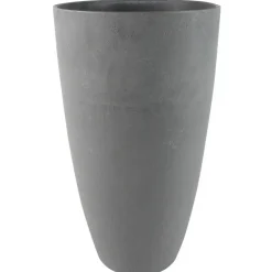 Ter Steege Bloempot - gerecycled kunststof - grijs - 50 x 29 cm New