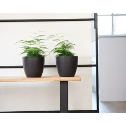 Ter Steege Bloempot - zwart - Scandinavisch - 33 x 28 cm