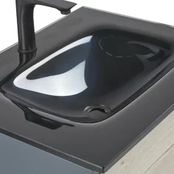 Beliani TERUEL - Badkamermeubel - Lichthout/Grijs - MDF Online