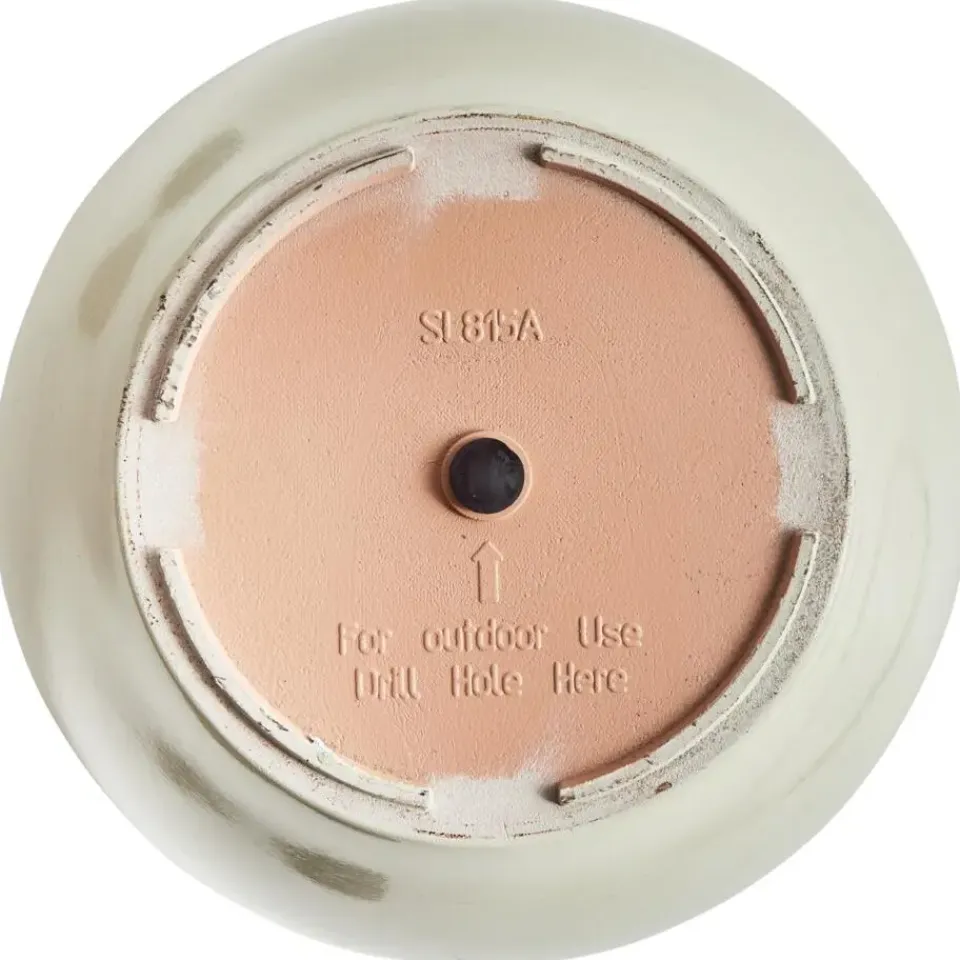 Leen Bakker TESALIA - Bloempot - Lichtbeige - 49 cm - Polyresin Clearance