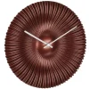 Merkloos TFA radio gestuurde wandklok - kunststof - koper - Dia 18 cm Sale