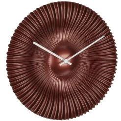 Merkloos TFA radio gestuurde wandklok - kunststof - koper - Dia 18 cm Sale