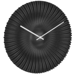 Merkloos TFA radio gestuurde wandklok - kunststof - zwart - Dia 18 cm Sale