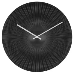 Merkloos TFA radio gestuurde wandklok - kunststof - zwart - Dia 18 cm Sale