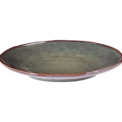 Leen Bakker THYME - Dinerborden set van 4 - Donkergroen - Steengoed Hot