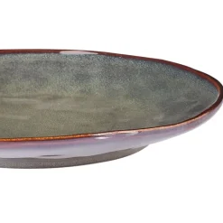 Leen Bakker THYME - Dinerborden set van 8 - Donkergroen - Steengoed New