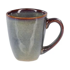 Beliani THYME - Serviesset 16 delig - Donkergroen - Steengoed Hot