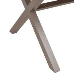 Beliani TIANO - Tuintafel - Taupe - Aluminium Discount