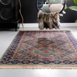 Tier Vintage Vloerkleed Khepera Groen Hot