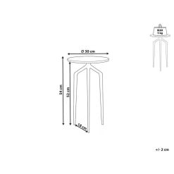 Beliani TILPA - Bijzettafel - Wit - Marmer New
