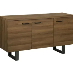 Beliani TIMBER L - Sideboard - Donkere houtkleur - MDF