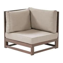 Beliani TIMOR - Loungeset - Donkere houtkleur - Acaciahout Hot