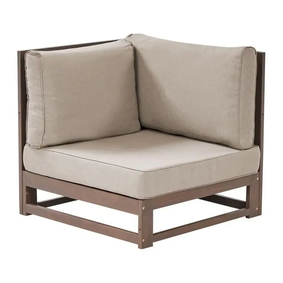 Beliani TIMOR - Loungeset - Donkere houtkleur - Acaciahout Hot