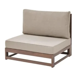 Beliani TIMOR - Loungeset 5-zits - Donkere houtkleur - FSC® acaciahout