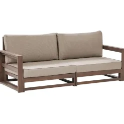 Beliani TIMOR II - Loungebank - Donkerhout - Acaciahout