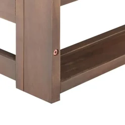 Beliani TIMOR II - Loungebank - Donkerhout - Acaciahout