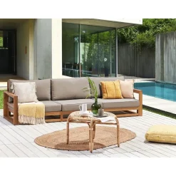 Beliani TIMOR II - Tuinbank 3-zits - Lichthout - Gecertificeerd Acaciahout Online