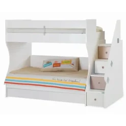 Merkloos Tivoli stapelbed kinderbed met opbergruimte kinderkamer 190 x 90 cm Best
