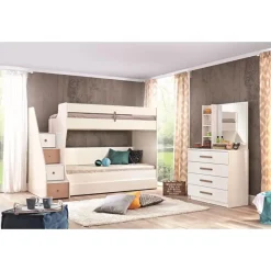 Merkloos Tivoli stapelbed kinderbed met opbergruimte kinderkamer 190 x 90 cm Best
