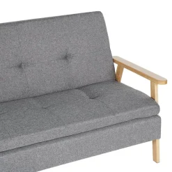 Beliani TJORN - Slaapbank - Lichtgrijs - Polyester Clearance