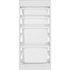 Leen Bakker TOBIN - Kast met 4 lades - Wit - Vezelplaat Sale