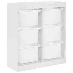 Leen Bakker TOBIN - Kast met 6 lades - Wit - Vezelplaat Sale